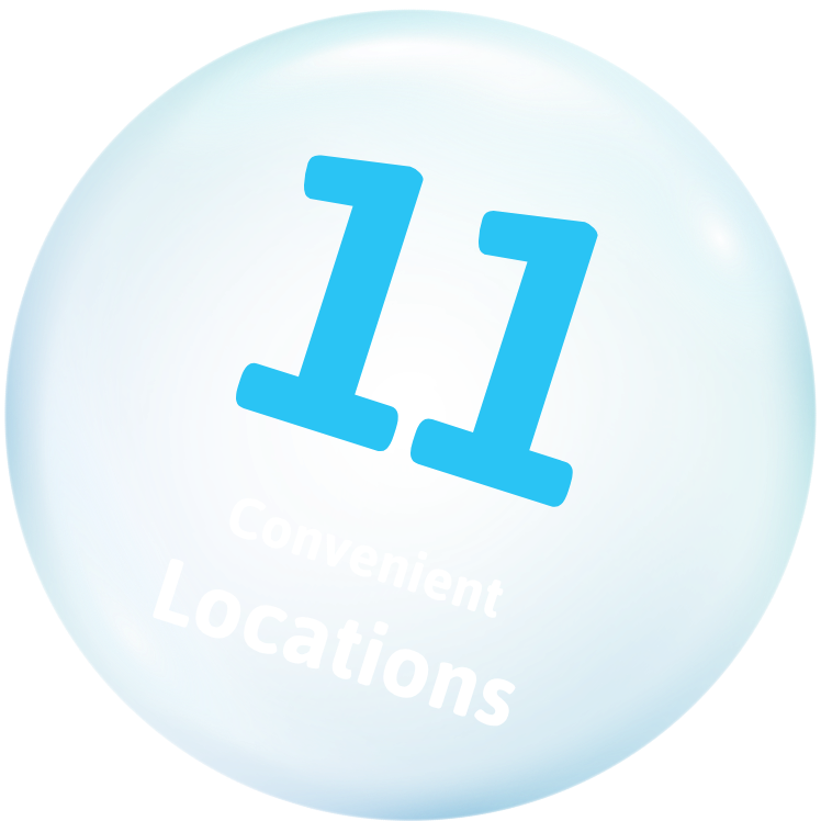 11 Convenient Locations